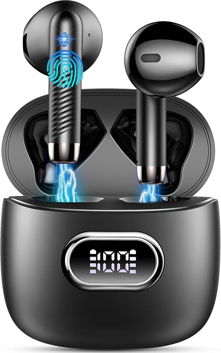Bluetooth koptelefoon draadloos - 50 uur batterijduur - 22 EQ app - ideaal voor muziek en podcasts - ShopVlot