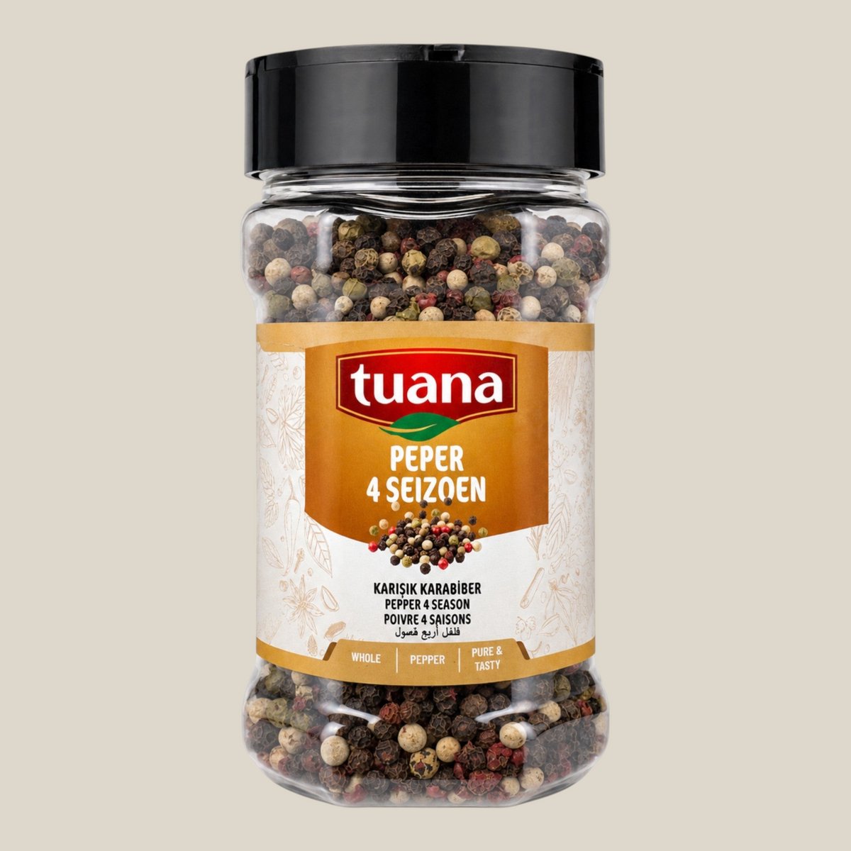 Tuana Kruiden - Peper 4 Seizoen - Strooibus 150 Gram - Tuanashop - MP-P-0011