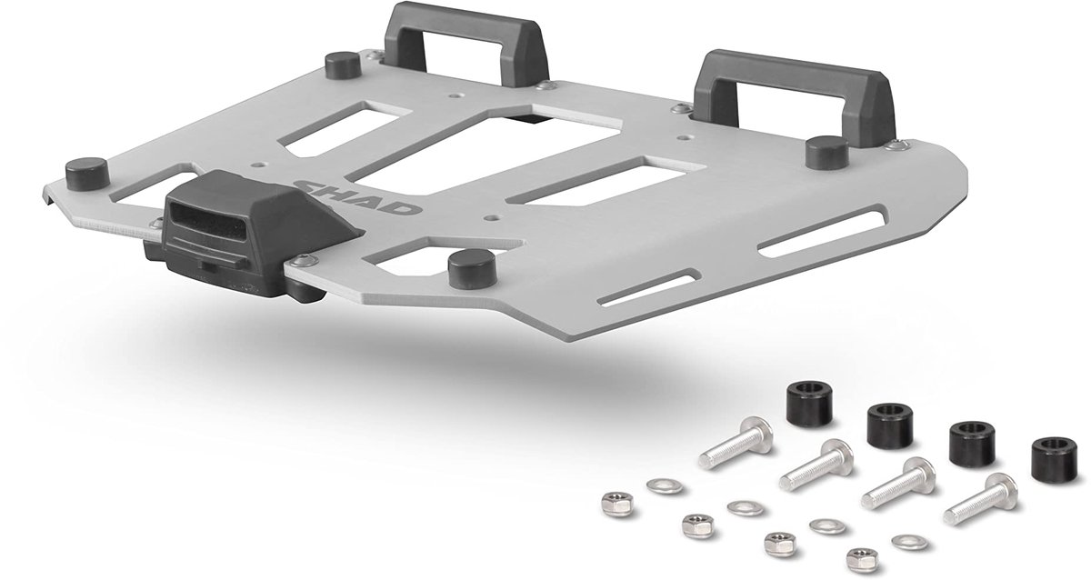 SnelShoppen - Grote aluminium grill voor Baul koffer - 5 mm massief aluminium - Lasergesneden design - Extra bevestigingspunten - Geschikt voor SHAD T