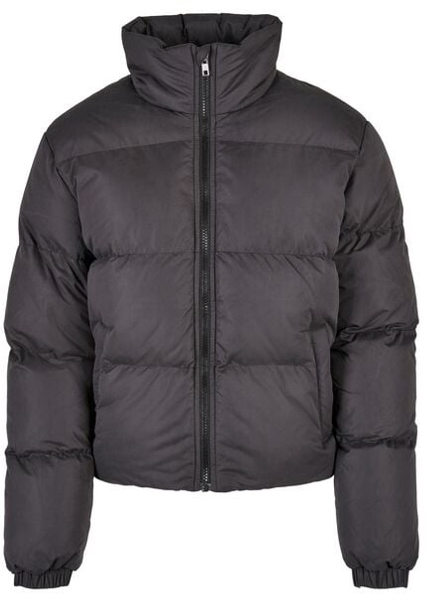 Urban Classics Ladies Short Puffer Jacket Dames Tussenseizoensjas – M Zwart