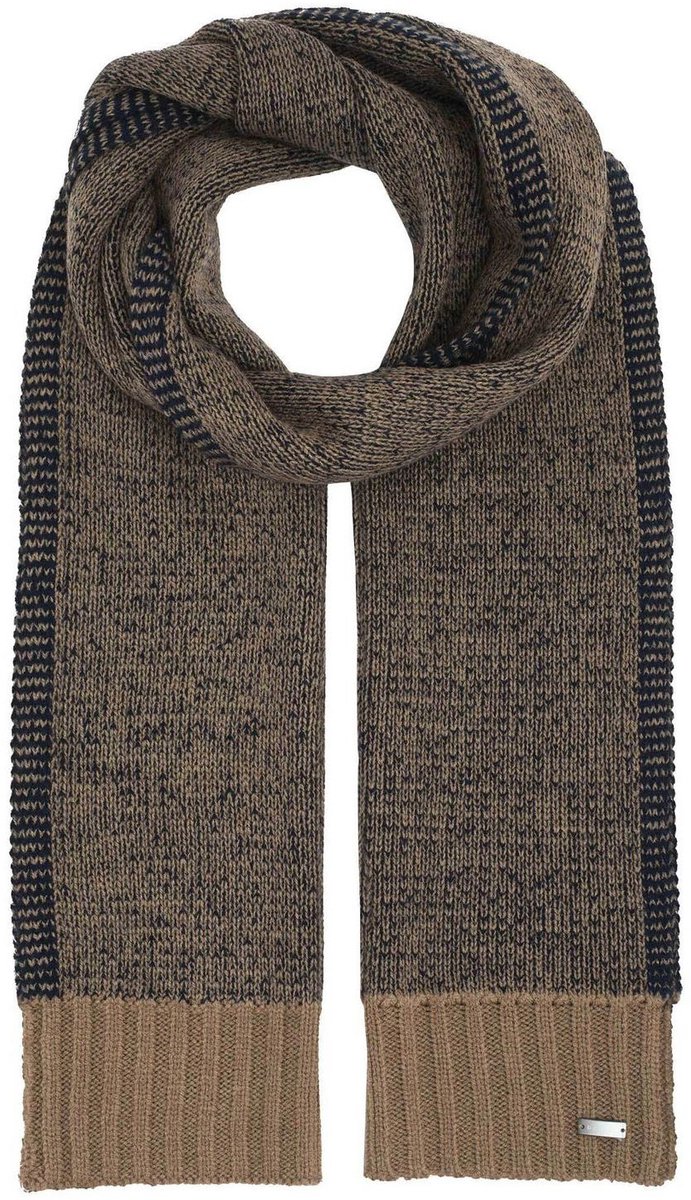 bugatti sjaal Knitted Scarf Navy donkerblauw