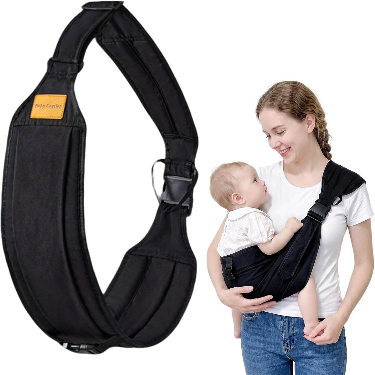 Multifunctionele Baby Sling Draagdoek - Verstelbare Heupdrager voor Comfortabel Draaggemak