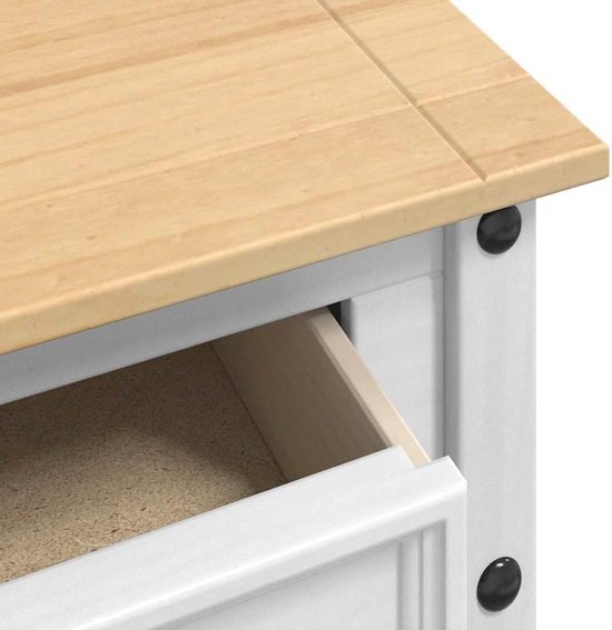Wit 115 x 46 x 73 cm Lite grenenhout — afbeelding 5