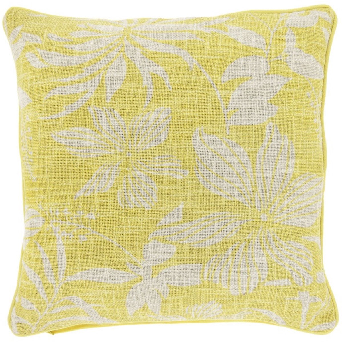 Unique Living Sierkussen Keoni Lemon Yellow -45x45cm Geel