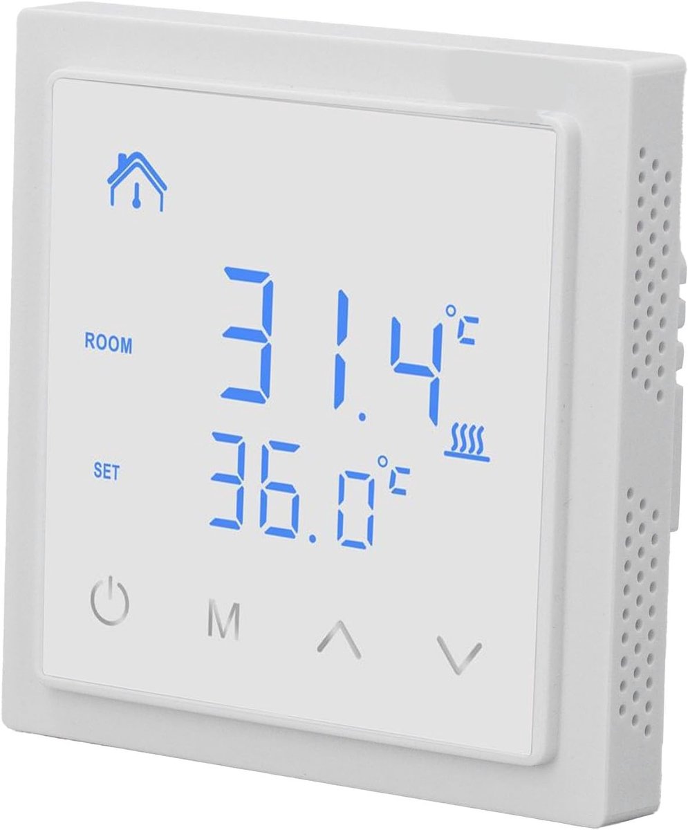 Thermostaat vloerverwarming - intelligente programmeerbare temperatuurregelaar - dubbele sensor - ShopVlot