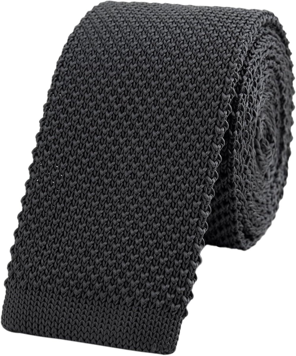 Narrow knitted tie 5.5cm - retro vintage casual - basic stijl - perfect voor kantoor - ShopVlot