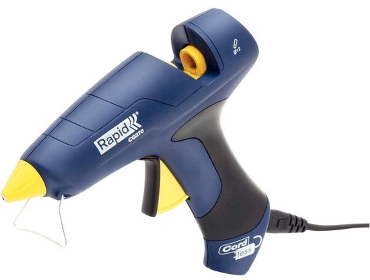 lijmpistool - hete lijm - voor klussen - afneembare - kabel - 25 watt - grijs