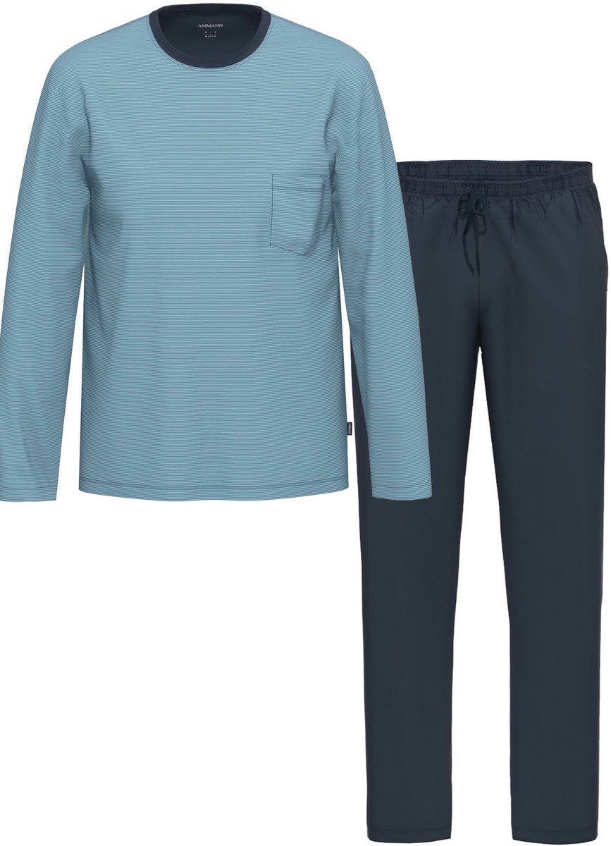 Heren shirt met lange mouwen, lange broek Night & Relax