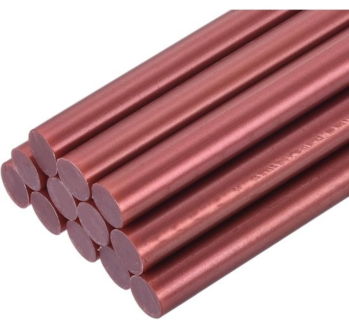 Staven voor lijmpistool - Hete lijmsticks - Voor repareren en knutselen - EVA met hoge viscositeit - 11 x 100 mm - Wijnrood