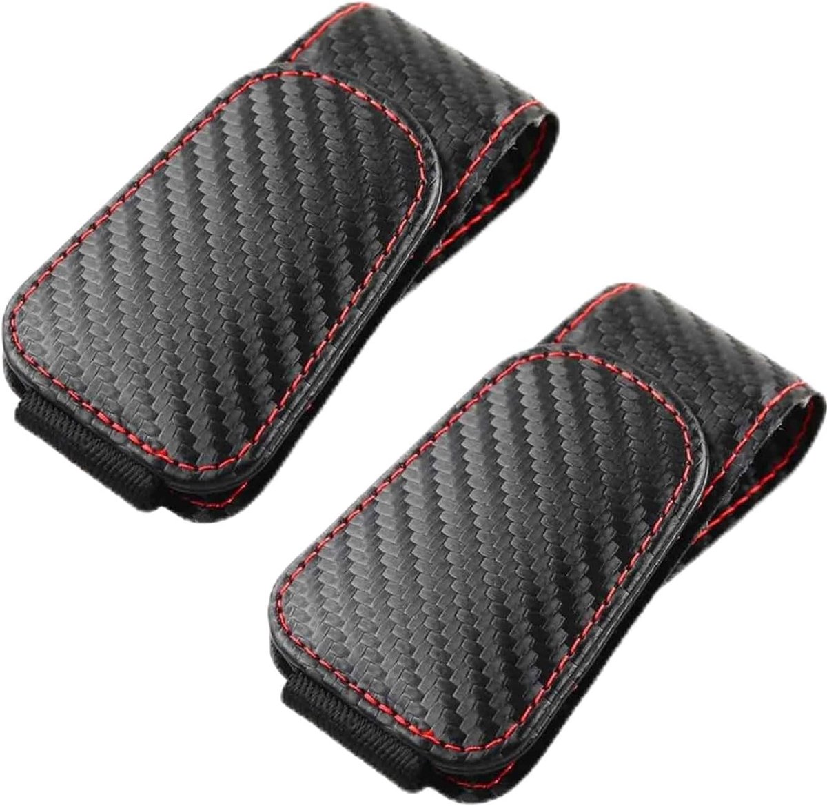 2 stuks brilhouders voor autozonneklep, magnetische zonnebrilhouder auto, universele brilhouder voor brillen, kaarten - ShopVlot