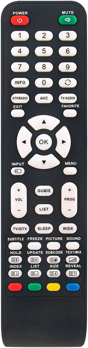 AULCMEET RC00246P HSG1188 vervangende afstandsbediening compatibel met Hannspree 4K OLED Smart TV ST19DMSB ST28FMUR - ShopVlot