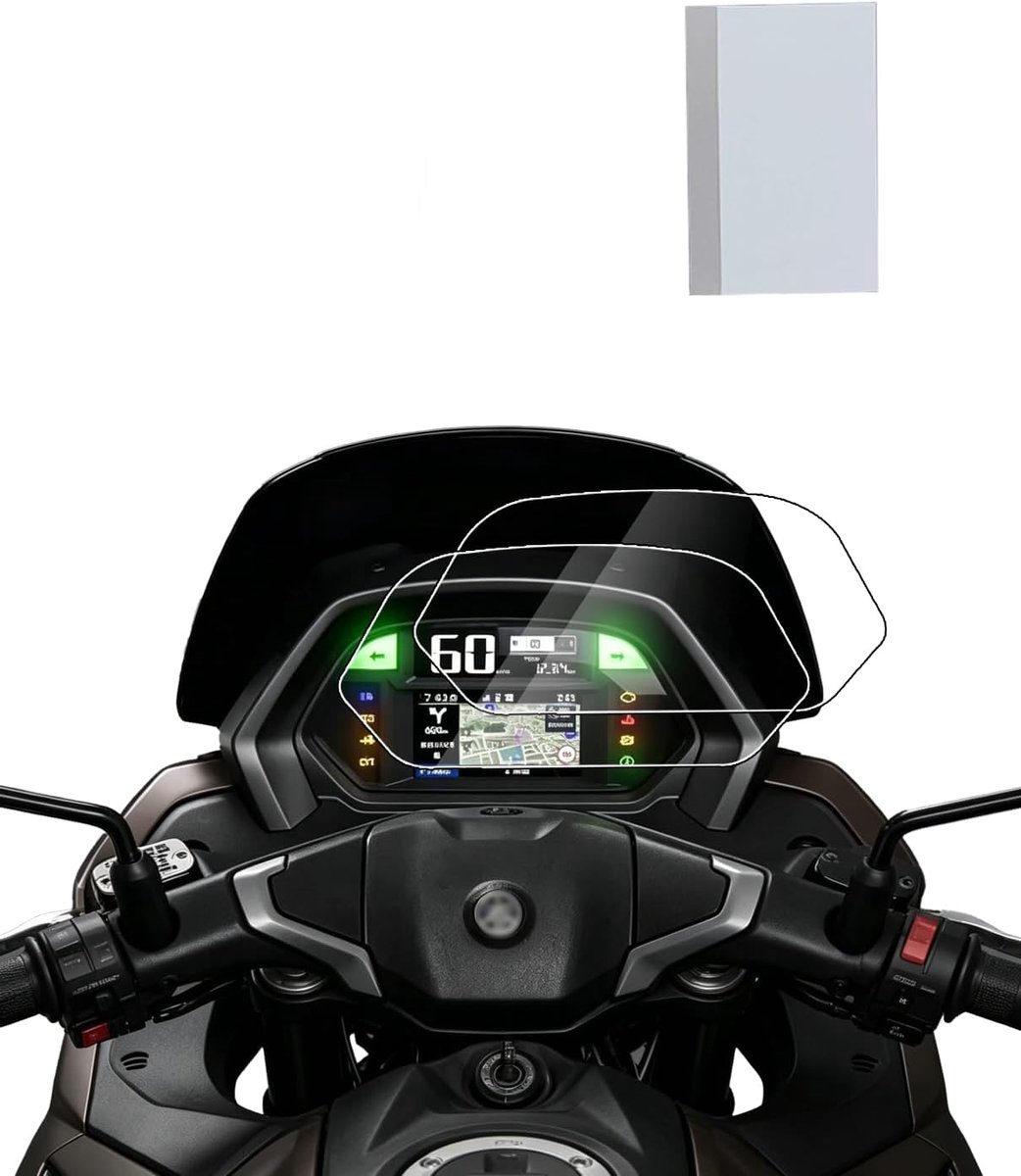 2 stuks displaybeschermfolie voor Yamaha NMAX 155 2024-2025, duurzame displaybescherming, zeer transparant - ShopVlot