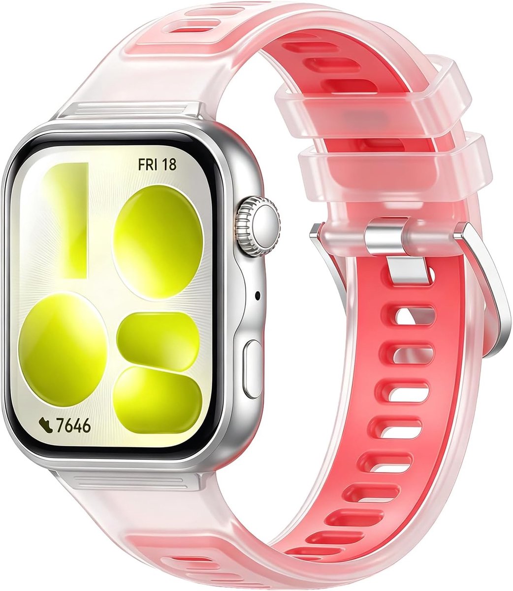 zachte siliconen horlogebandje verenigbaar Watch Fit5/5 Pro,siliconen sport horlogeband voor Watch Fit 3/Fit 4/4 Pro - ShopVlot