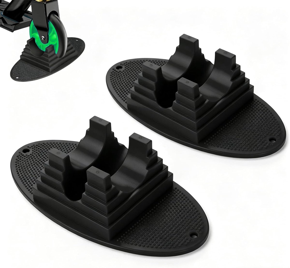 Scooterstandaard set van 2 - universeel en stabiel - met antislip rubberen pads - eenvoudig in gebruik - ShopVlot