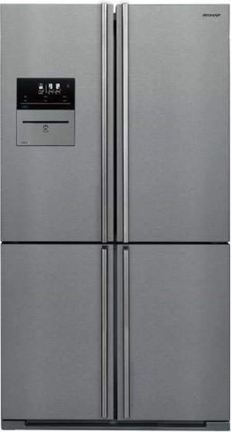 Koelkast: Sharp Home Appliances SJ-F2560EVI amerikaanse koelkast Vrijstaand 554 l Roestvrijstaal, van het merk Sharp Home Appliances
