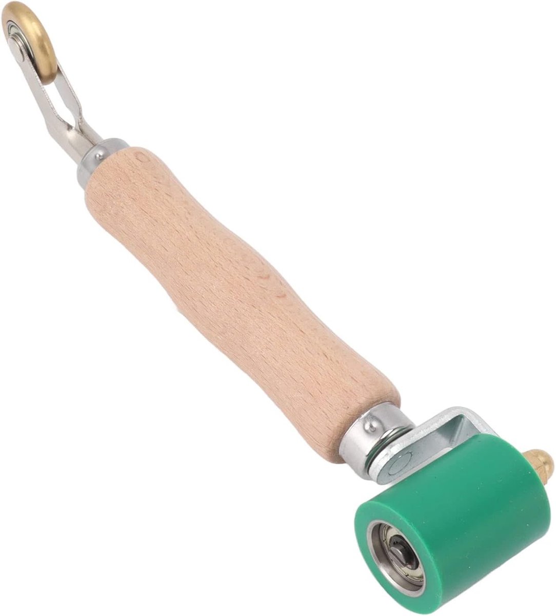 Handroller voor Wandbekleding, 40mm Silicone Verhitbestendige Roller met Houten Handvat voor PVC en TPO Lijmwerkzaamheden