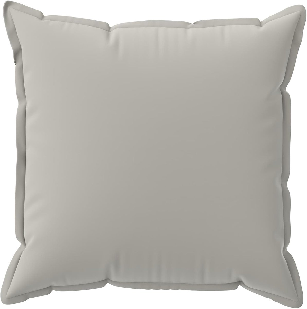 Kussensloop, 2-delig, hout, grijs, 65 x 65 cm, polyester met