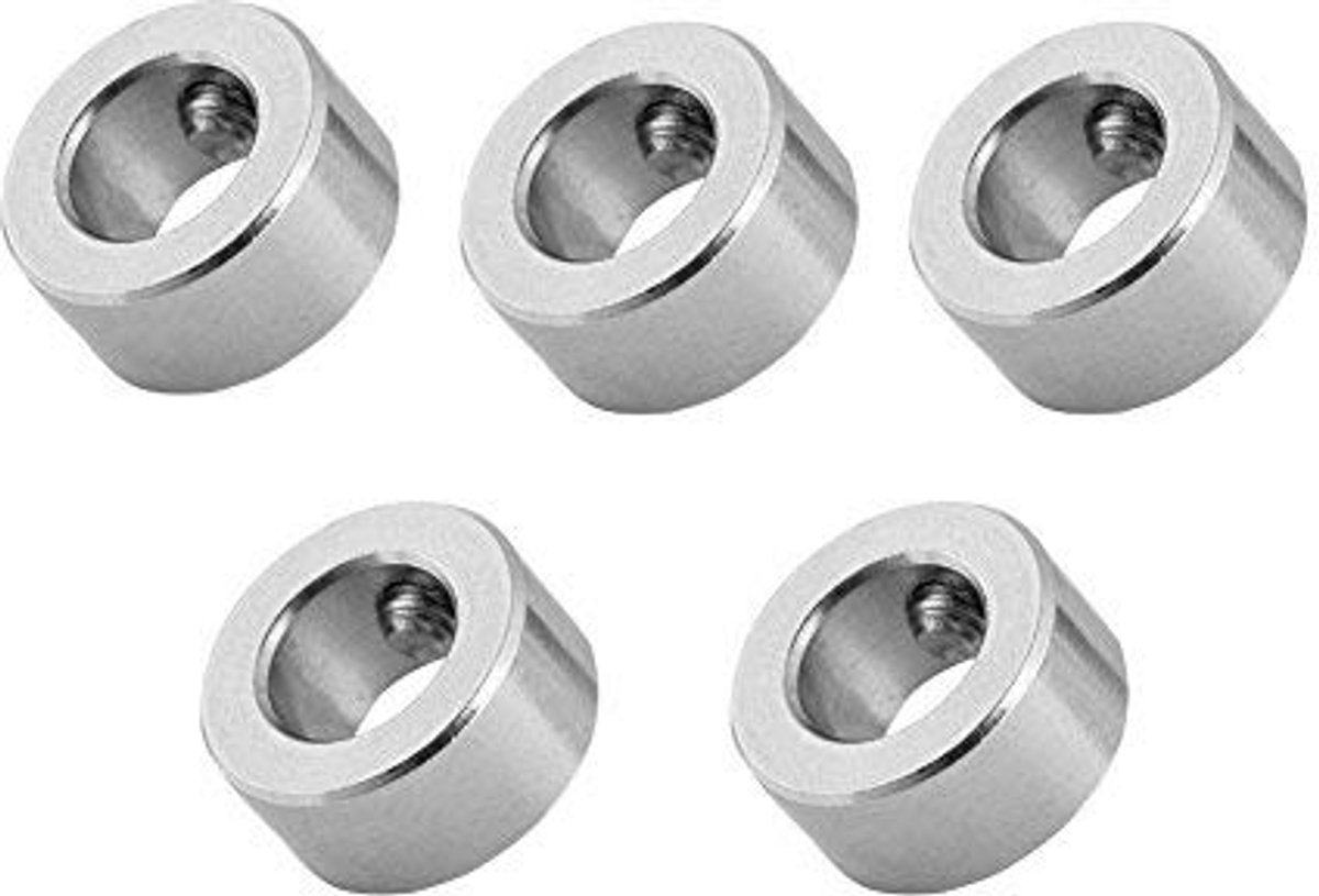 Vbestlife 5 Pcs 8mm Shaft Lock Collar T8 Screw Lock Ring Stainless Steel Isolation for 3D Printer - ShopVlot