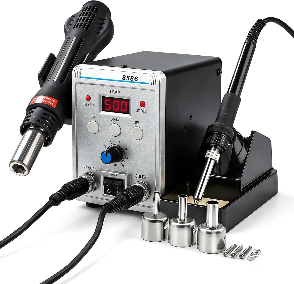 Solderstation 700 W 2-in-1 - Digitale weergave - Instelbare temperatuur 392-932 °F - ShopVlot