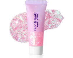 Prreal Body Glitter Gel, Sparkling Holographic Chunky Glitter Makeup,#08 - ShopVlot