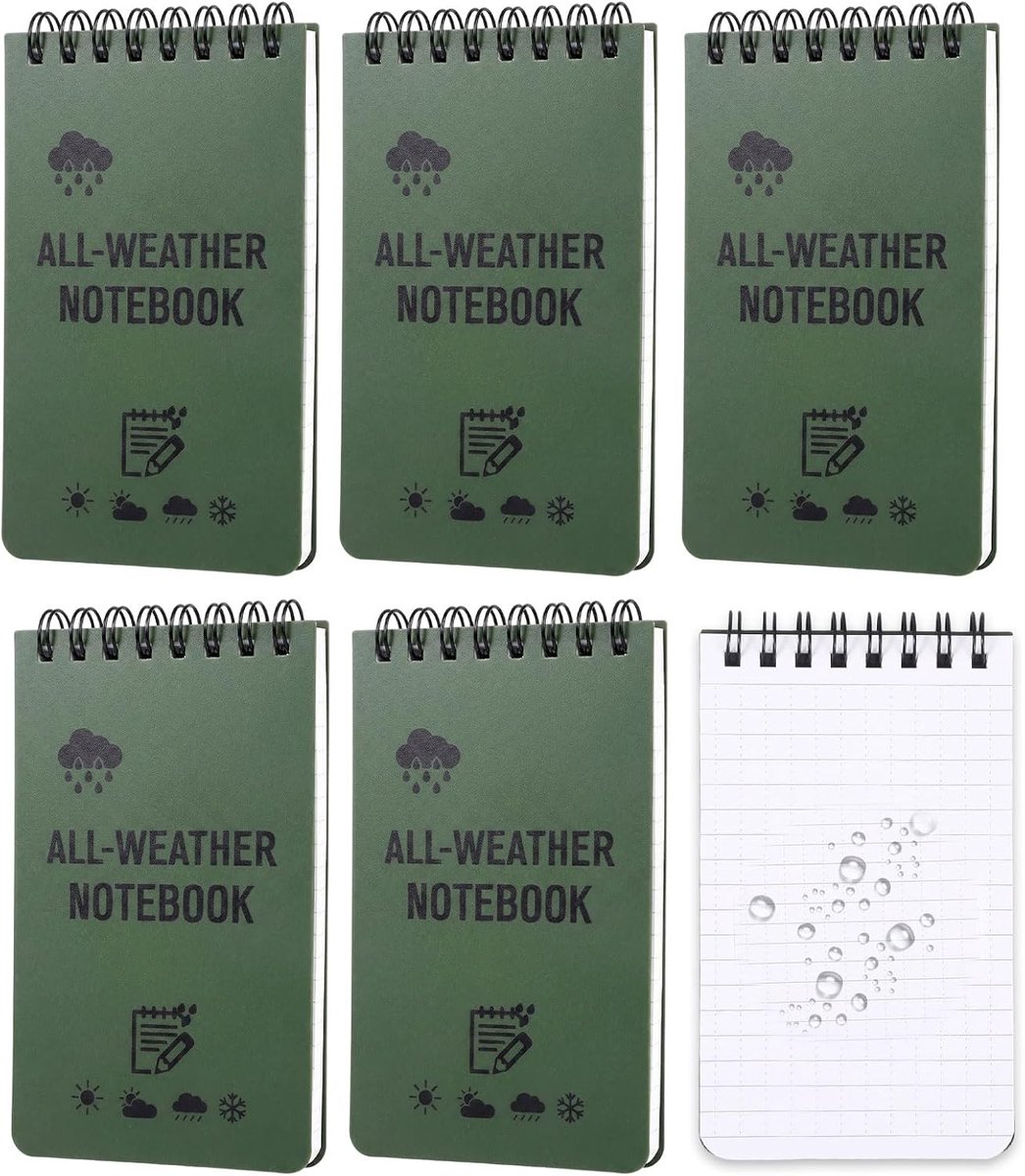Waterdicht notitieboek groen - ShopVlot