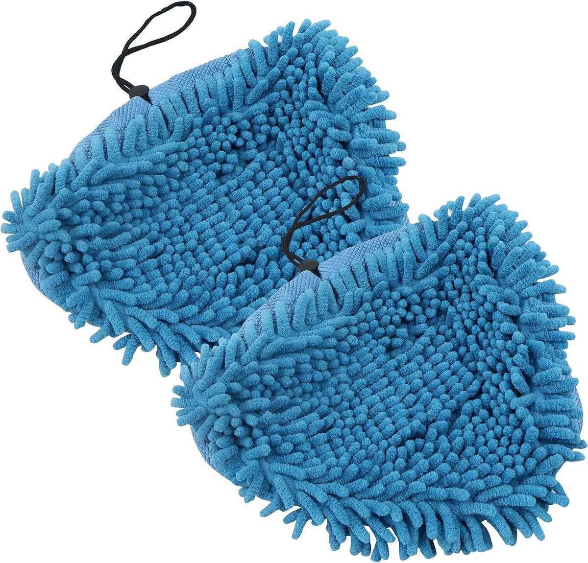 Vervangende Hoes voor Stoomreiniger - Driehoekige Microvezeldoeken voor Vloerreiniging, Wasbaar en Duurzaam, Geschikt voor Diverse Apparaten, Set van 2 in Blauw