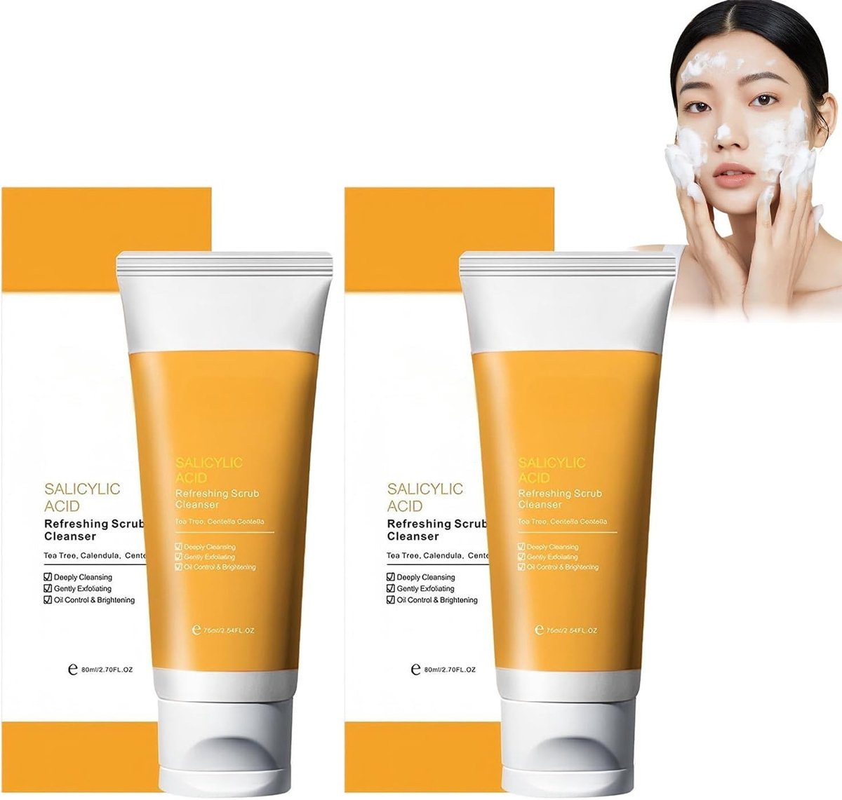 Verfrissende Scrub Cleanser voor een Diepe Reiniging, Exfoliatie en Stralende Huid