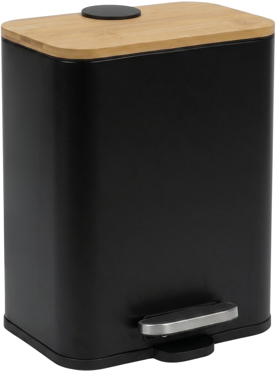 Smalle badkameremmer van bamboe ZETRU, 5 l