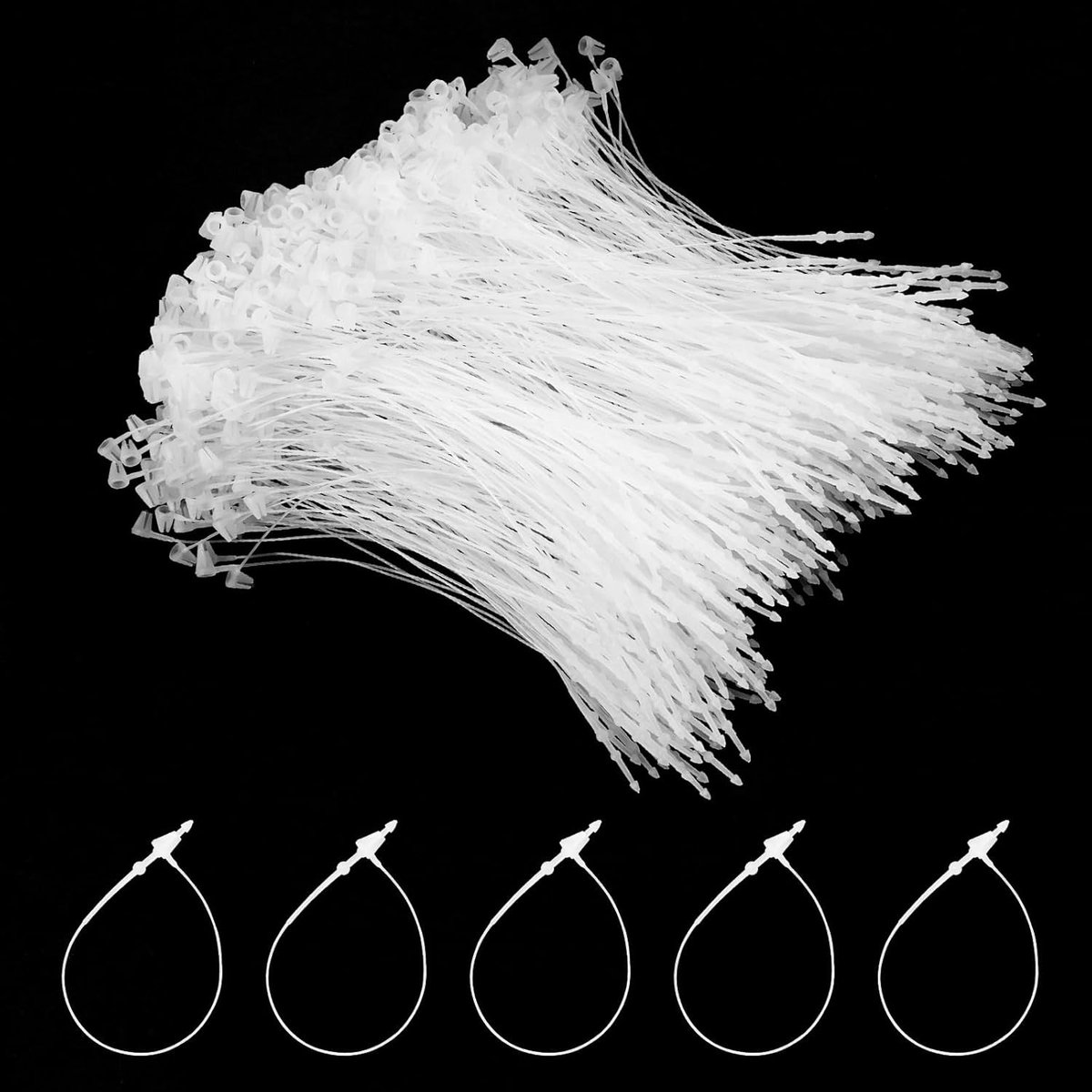 1000 Stuks Veiligheidsdraad, Transparant 10 cm, Plastic Houder voor Prijslabels, Creatieve Projecten, Handwerkbeurzen, DIY Accessoires