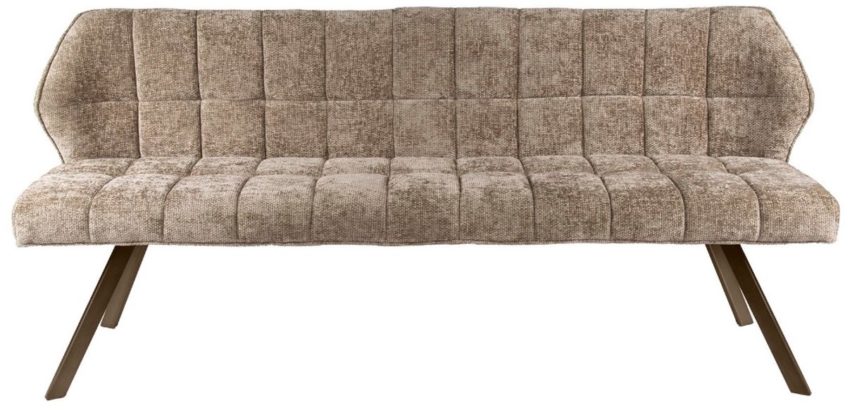 AnLi Style Eetkamerbank Raster champagne bruin