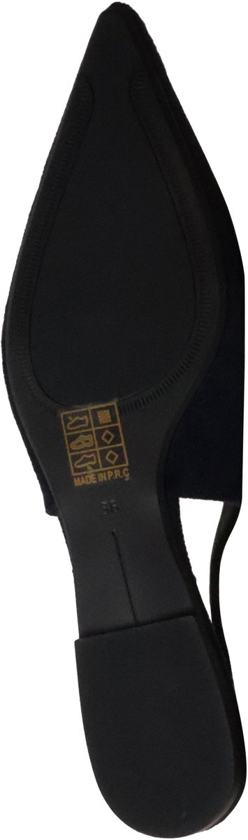 Platte pumps met bandjes