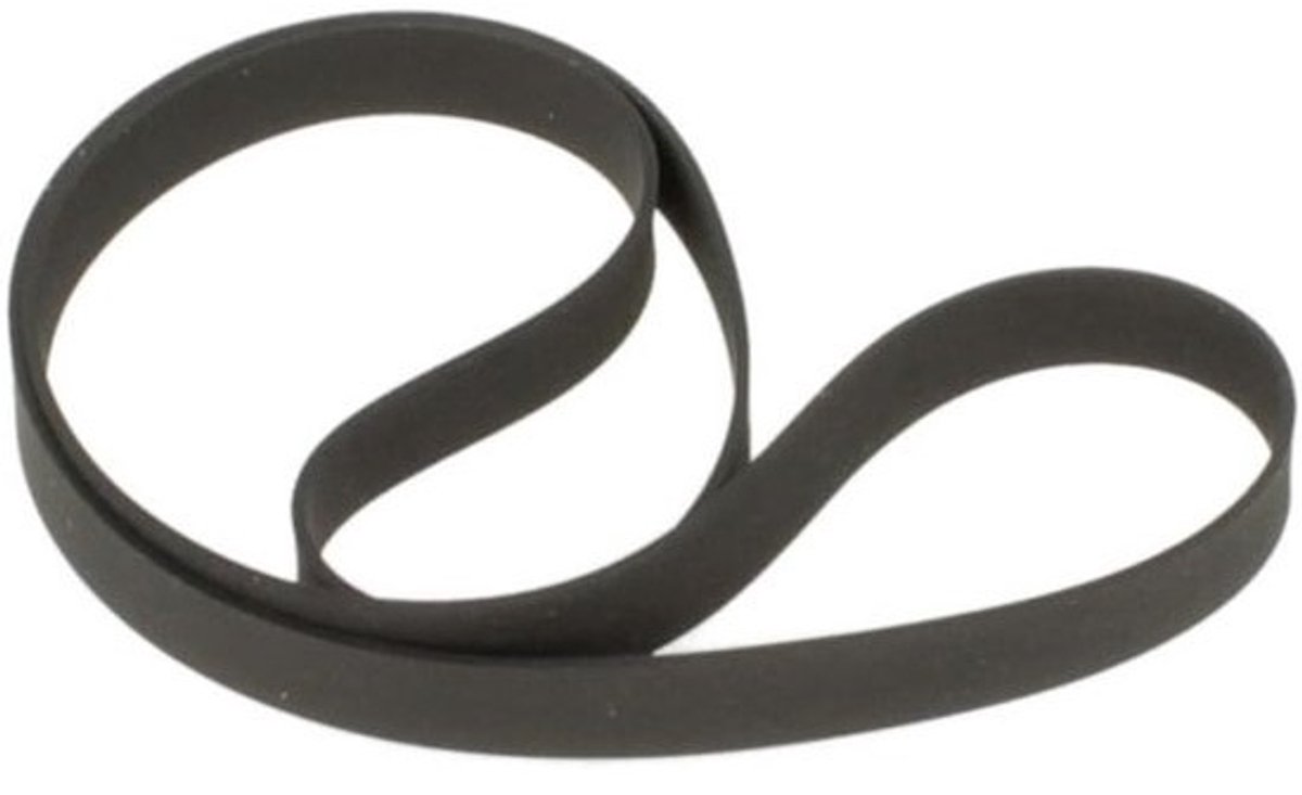 Platenspelerdrijfriem - Set aandrijfriemen - Voor muziek afspelen - Specifieke pasvorm - 1 platte riem - Zwart
