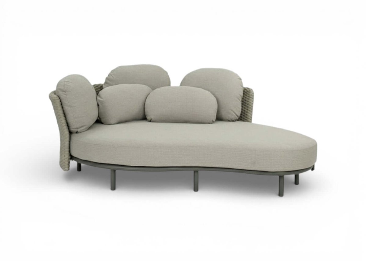 Apple Bee Chill Out Daybed | Taupe Rope | 224x150 cm | Smoked Grey