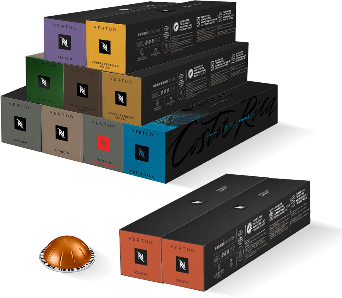 Nespresso - Vertuo - Favorieten Pakket - 120 capsules