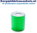 Groene reflecterende tape met honingraatpatroon.