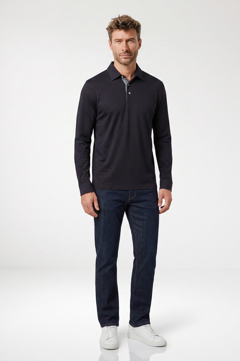 Giordano – Luke - Heren – Poloshirt – Liquid Cotton – Polo - Donkerblauw – 623878-64