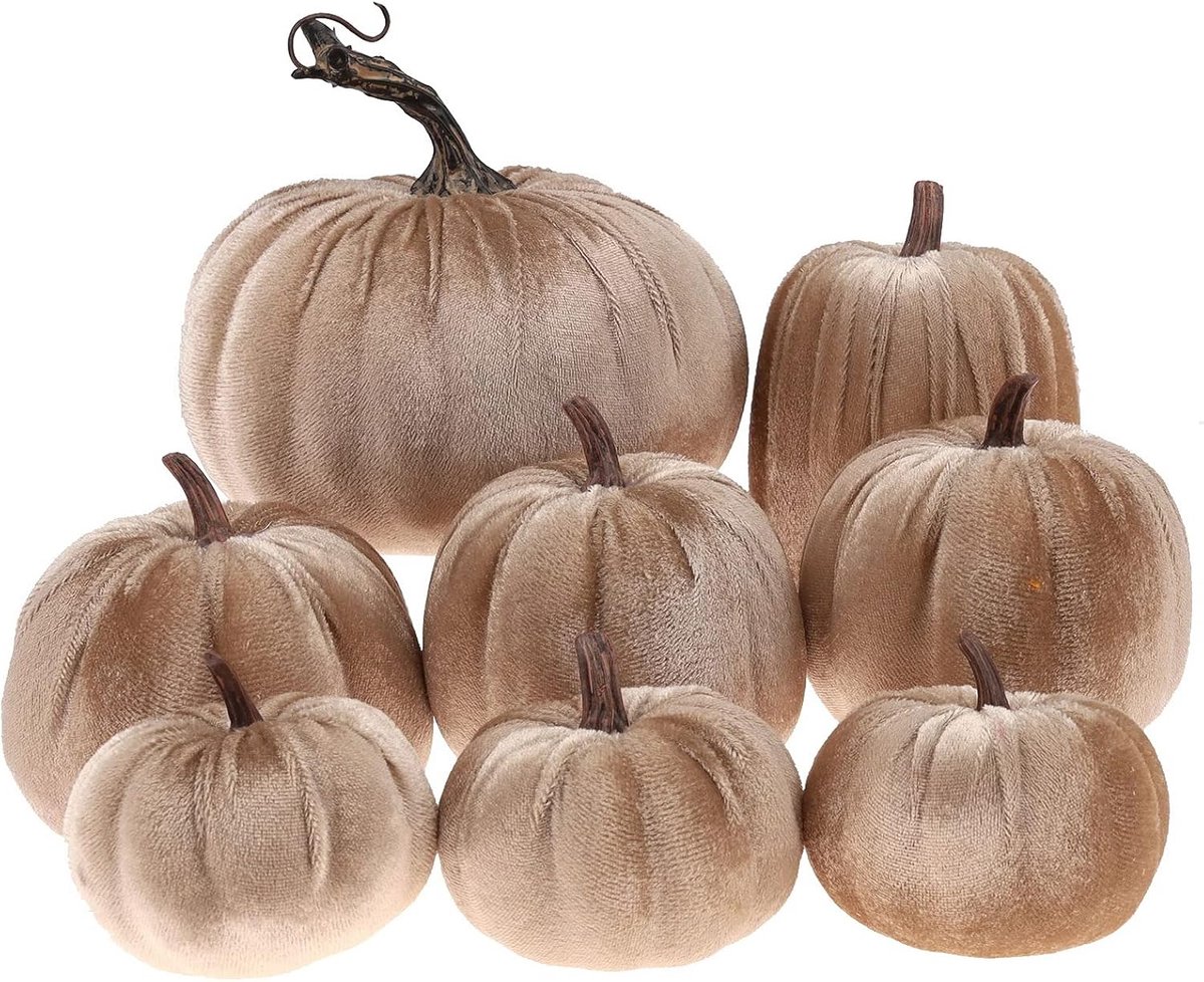 Decoratie - Set van 8 - Fluweel - Handgemaakt