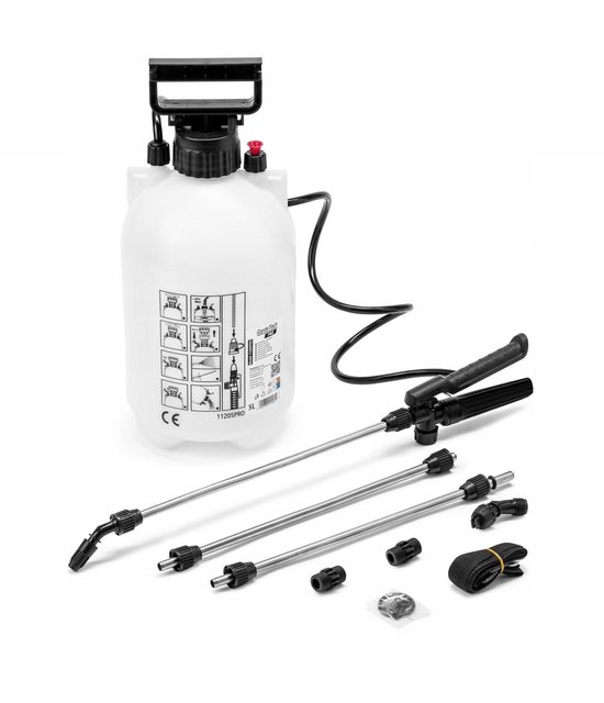 GardeTech 5L Drukspuit met Lange Stalen Lans 128cm — afbeelding 5