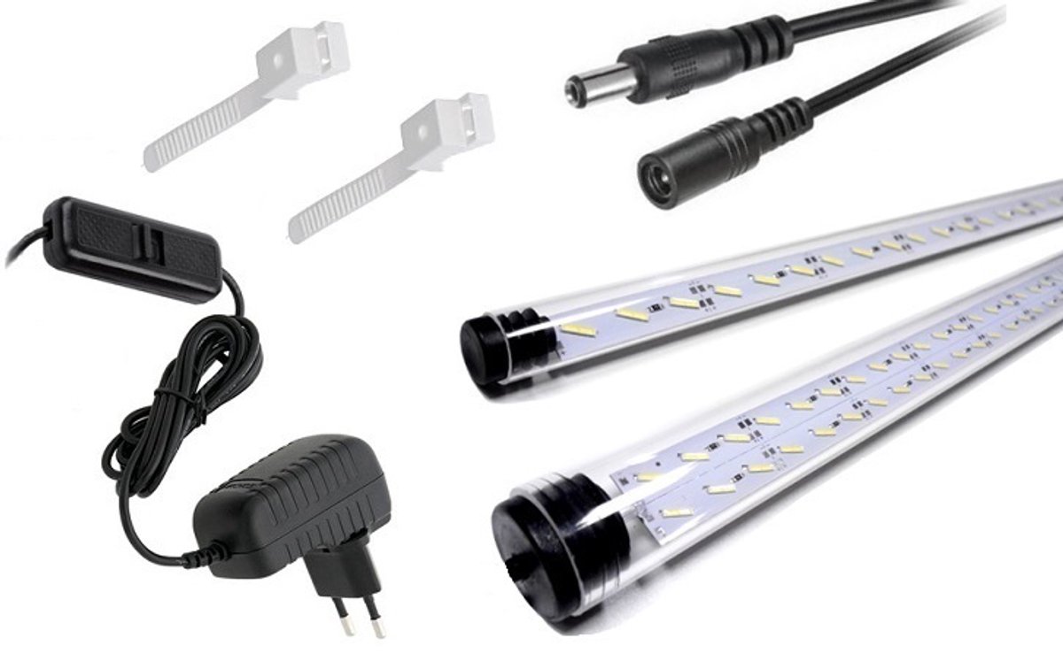 2x LED aquariumverlichting 200cm IP67 SMD 8520 6500K