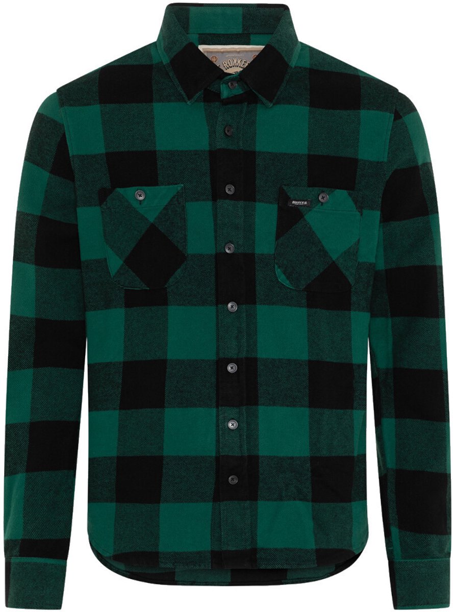 ROKKER Denver 2 Groen Zwart Motorshirt - Jas