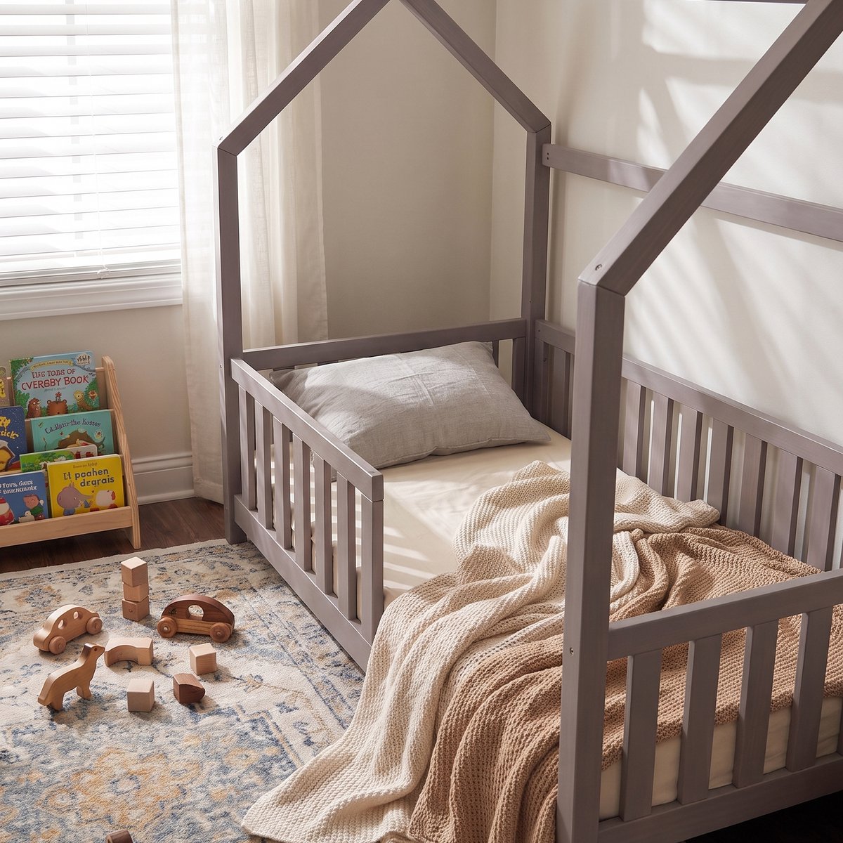 Buxibo Buxibo Kinderbed Houten Huisbed - afbeelding 4