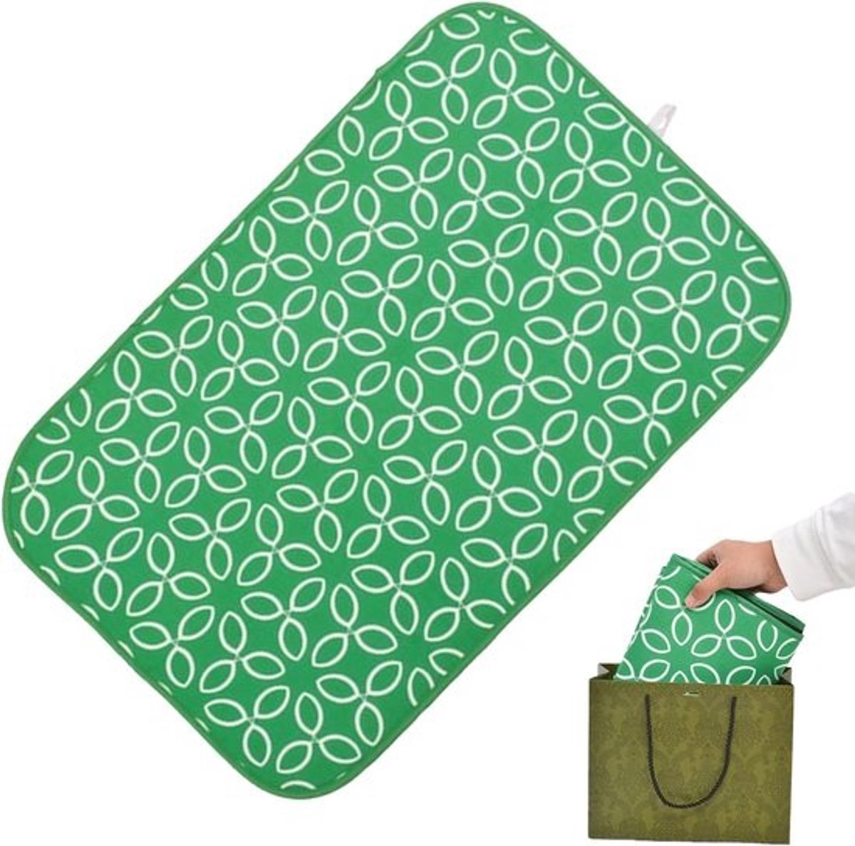 Opvouwbare strijkmat - Hittebestendig kussen - Strijken en naaien - Antislip tafelblad - 60x80 cm - Veelkleurig