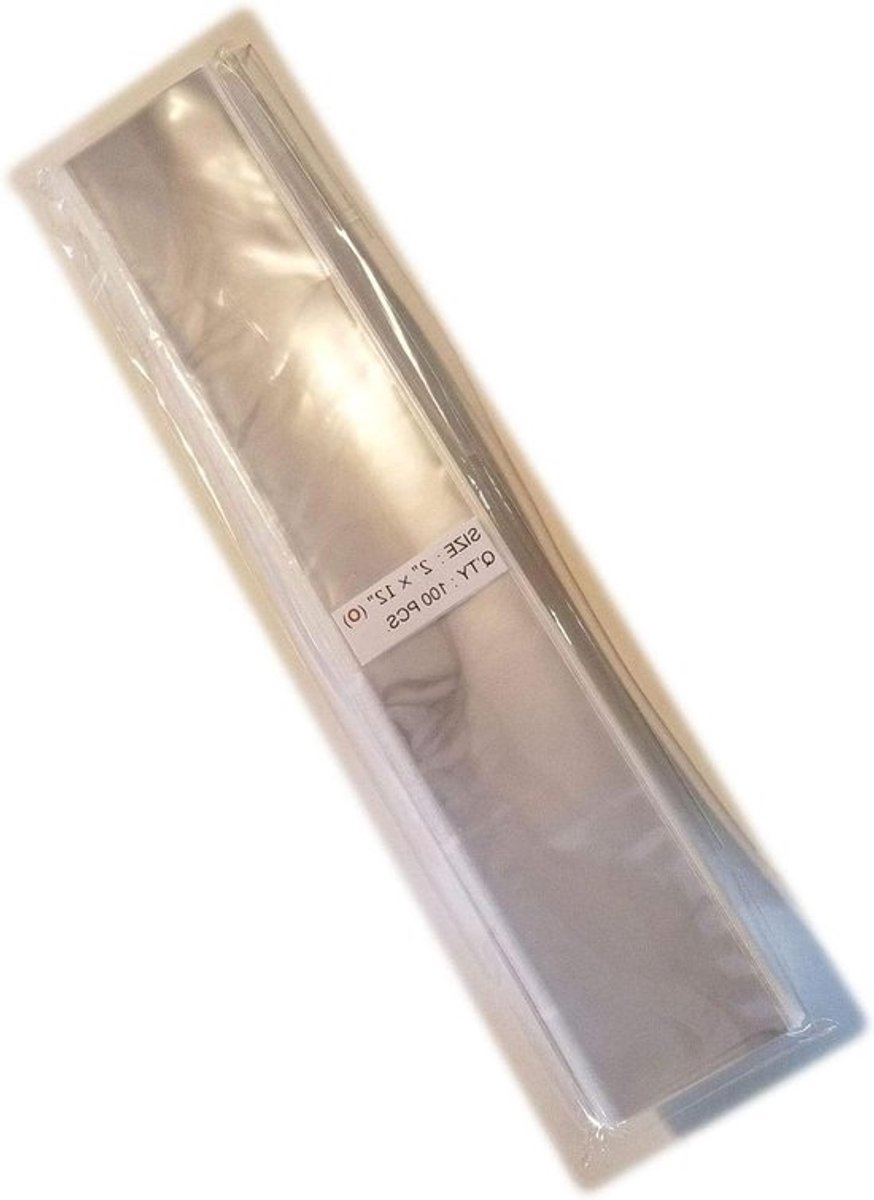 Cellofaan Zakken - Kleine Plastic Zakjes - Cadeaus Verpakken - Duidelijk Zichtbaar - 30.5 cm - Transparant
