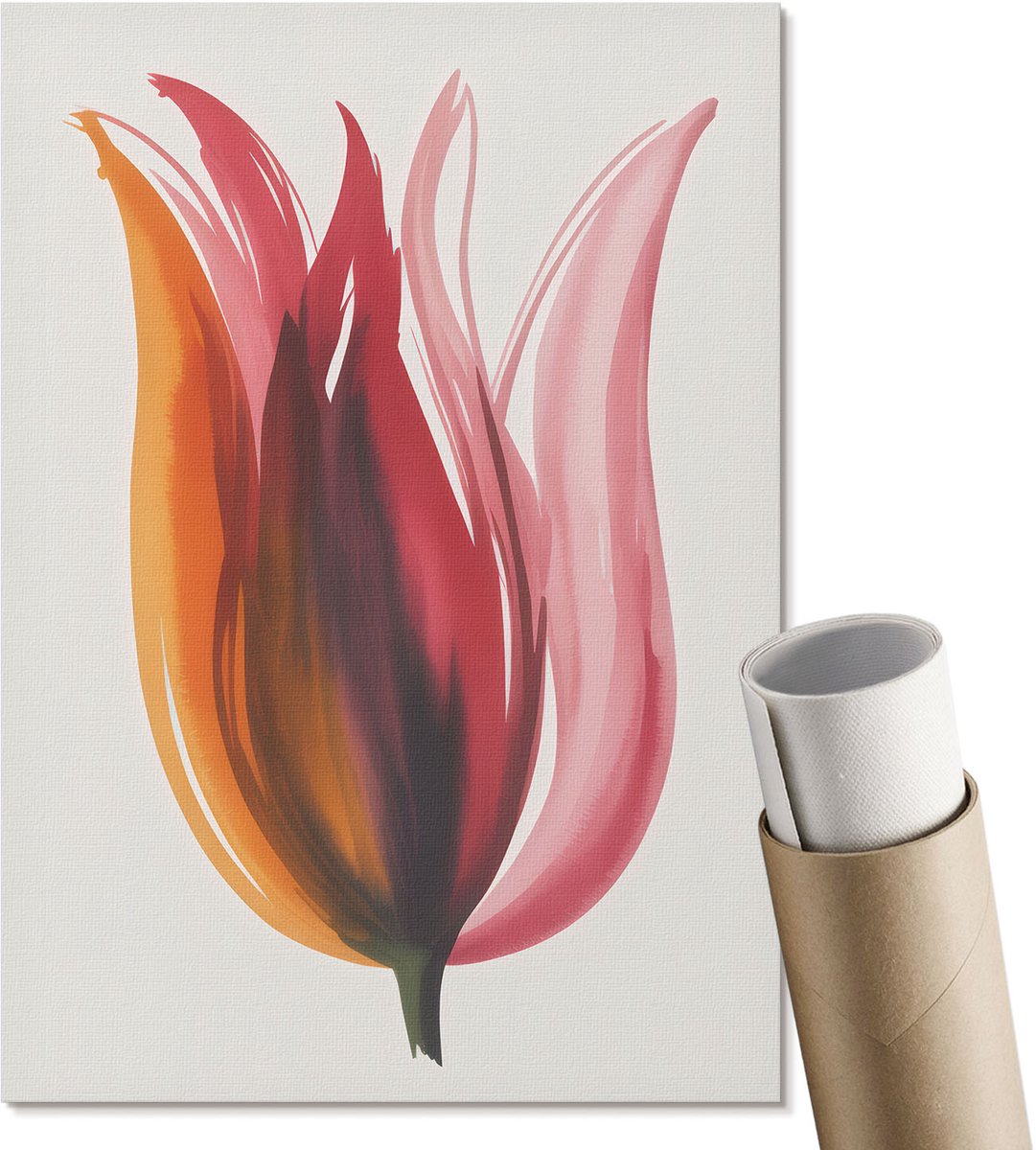 Coloray Polycanvas Poster - Gameritme, Zwart - A3 - Grijs Motief - Rechthoek - Kunstposter - Slaapkamer - Minimalist