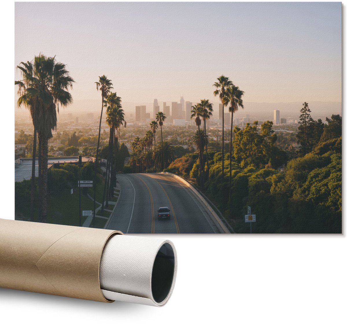Coloray Polycanvas Wandposter - Avondsteeg, Fotografie - A1 - Marine Design - Rechthoek - Canvasposter - Woonkamer - Modern