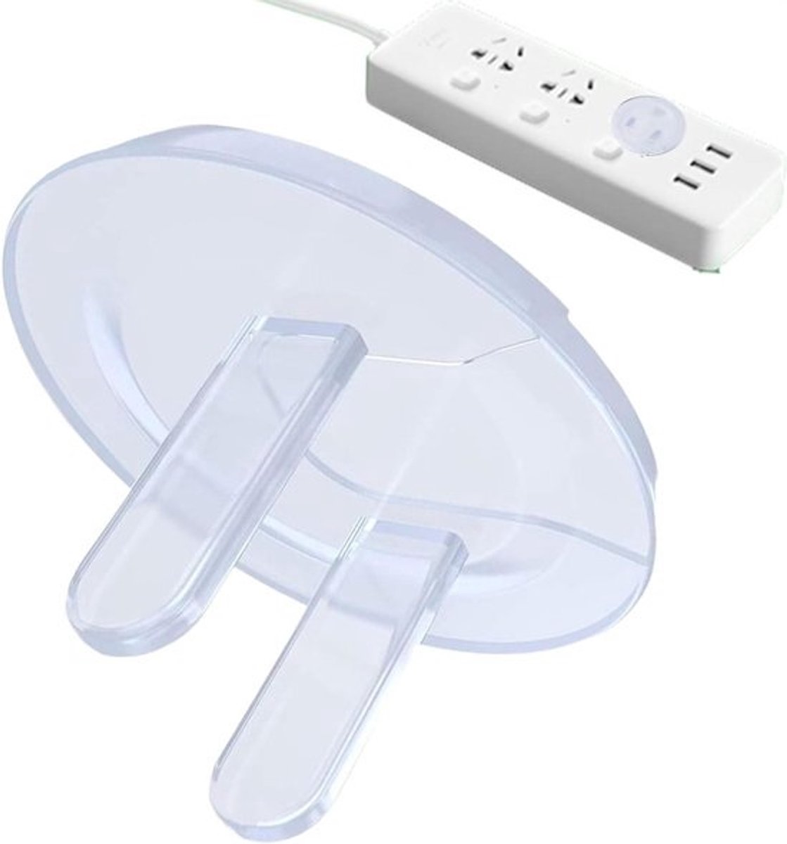 Stopcontact Beveiligers - Kinderbeveiliging - Kinderen Beschermen - Stevige ABS Constructie - 3.3 x 1.8 cm - Wit