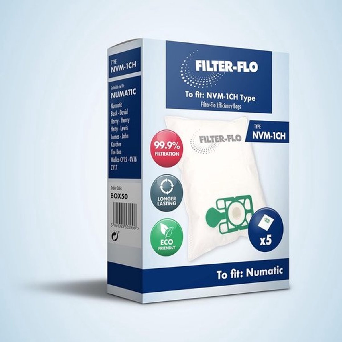 Stofzuigerzakken - Stofzakken Cilinder - Stofzuigen en Schoonmaken - Meerlaagse Filtratie - 5 stuks - Wit