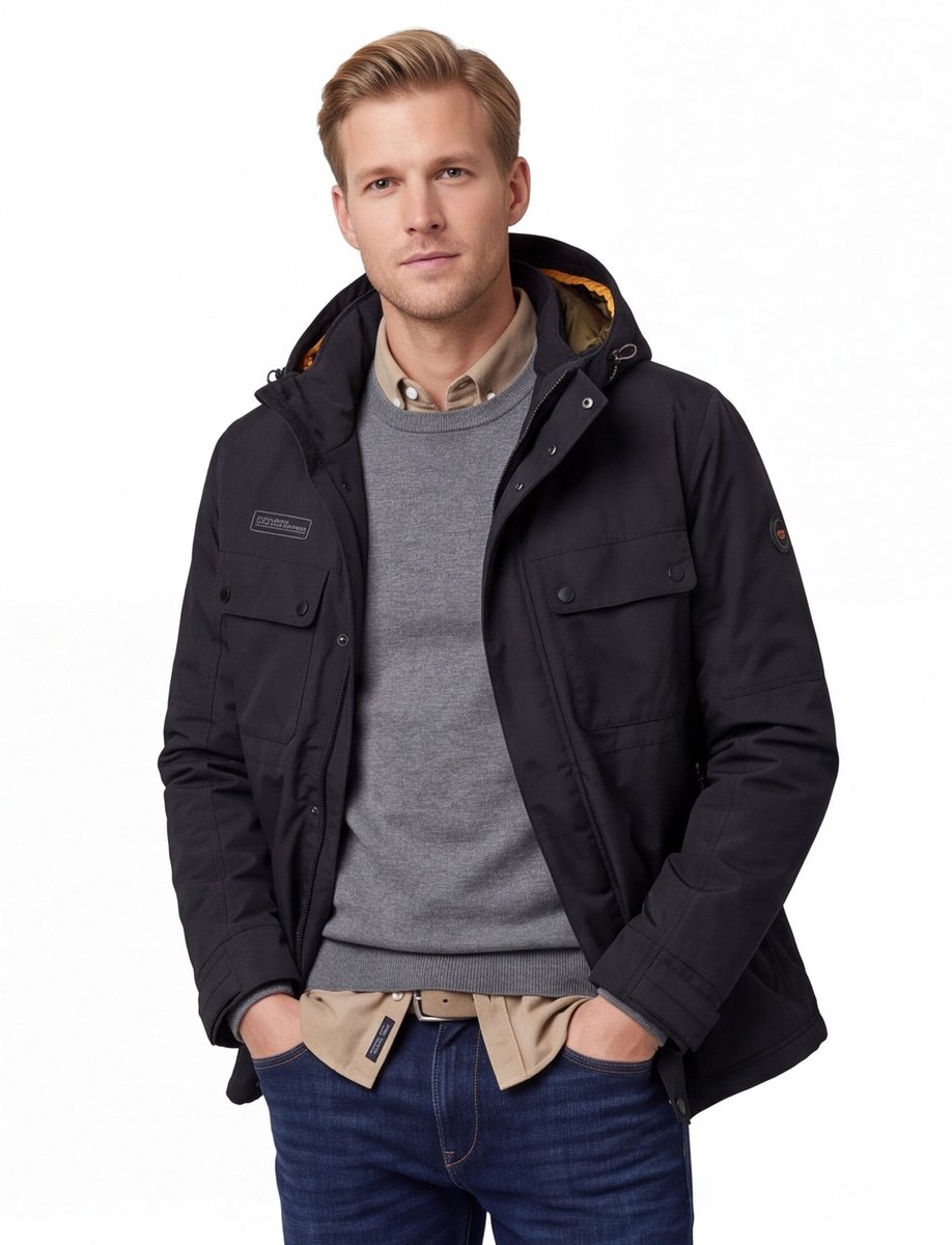 Camel Active winterjas zwart