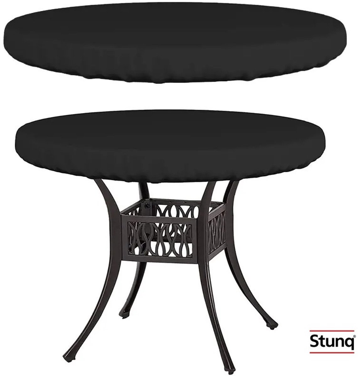 Stunq Ronde Tafel Regenhoes Zwart Waterdicht Oxford Stof