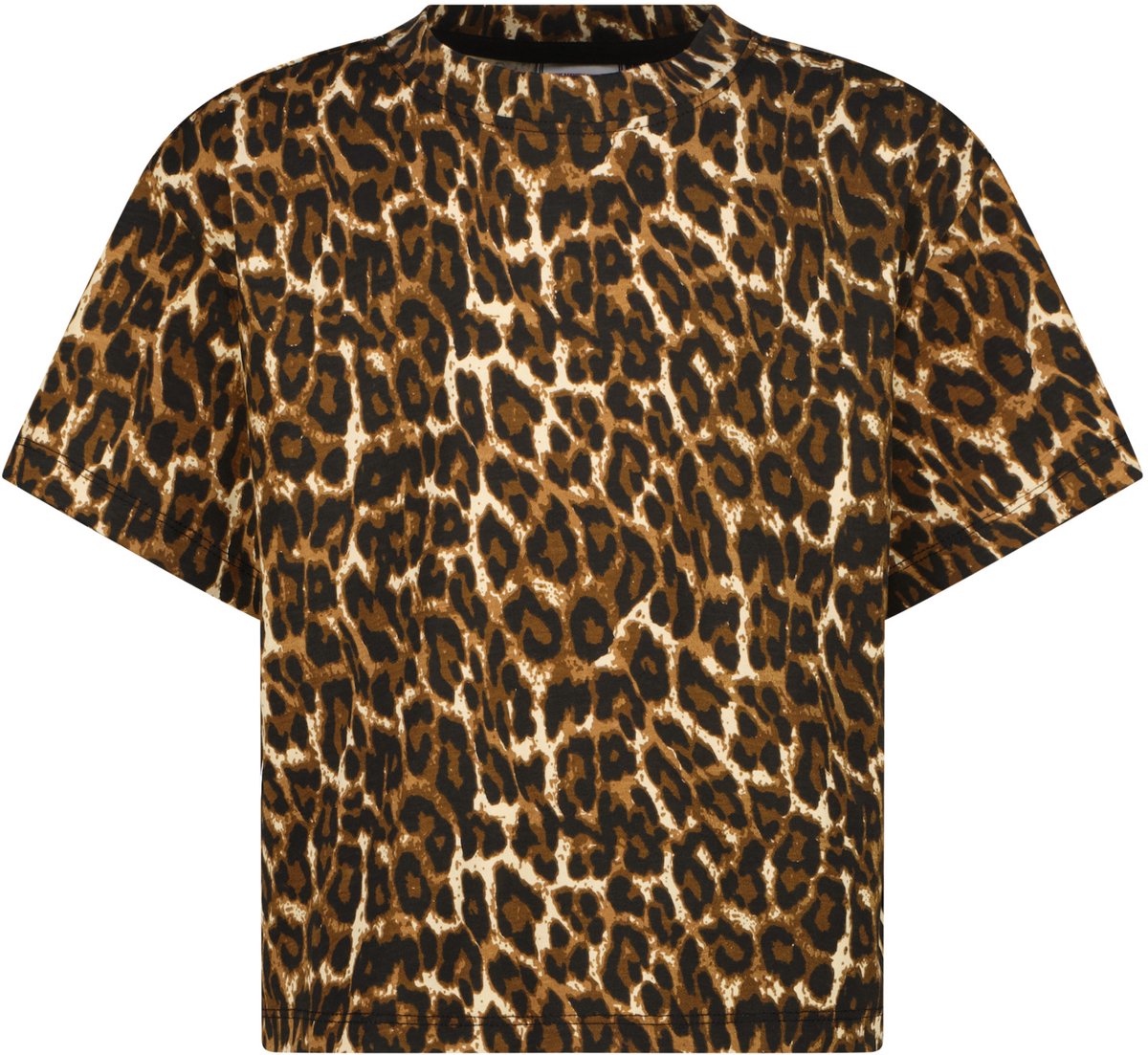 Vingino Icon-logo tee animal Meisjes T-shirt - Multicolor Brown
